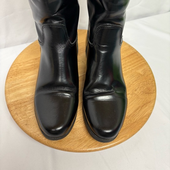 Ovation Finalist Equestrian Black Leather Riding Tall Dress Boots Sz 6  GUC - Picture 6 of 12